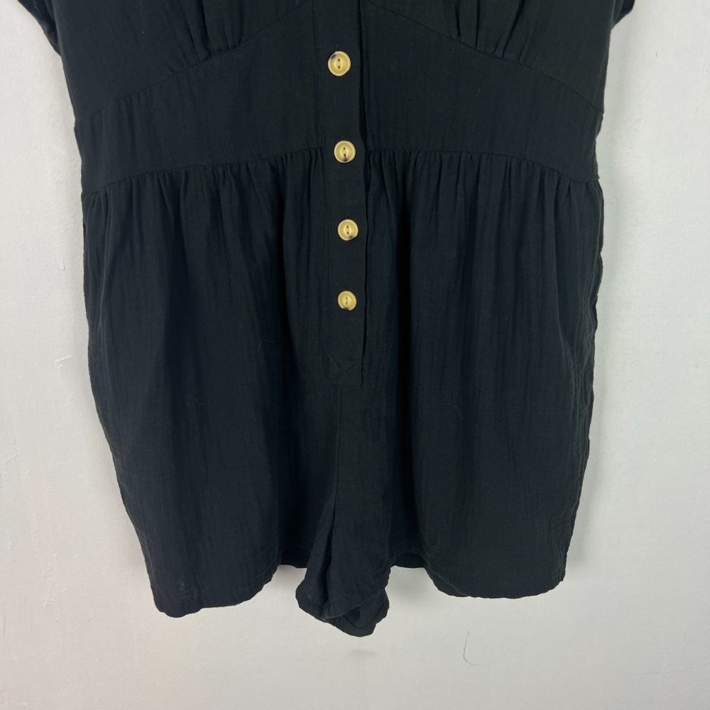 Universal Thread Navy Button-Front Romper - Picture 4 of 12